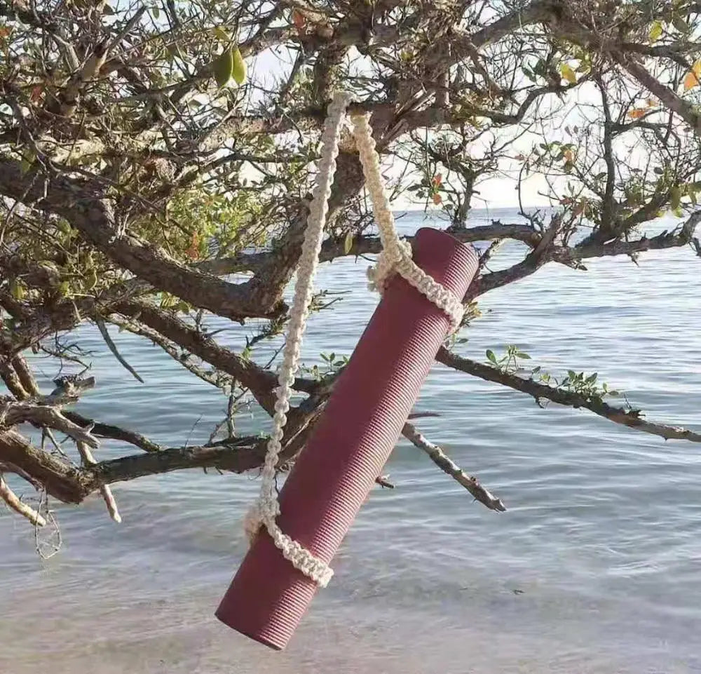 Newest Yoga Mat Carry Strap Handmade Boho Crochet Macrame Adjustable Shoulder Strap for Yoga Mat Sling Pilates Exercise Fitness