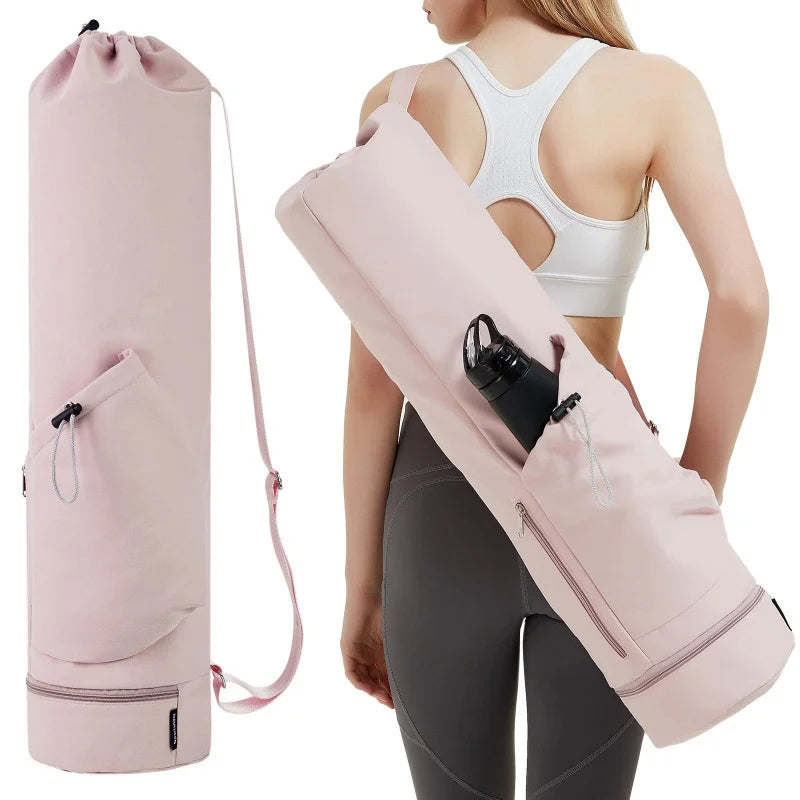 Yoga Mat Bag with Water Bottle Pocket & Wet Storage – Multi-Functional Carrier for Gym, Pilates & Fitness