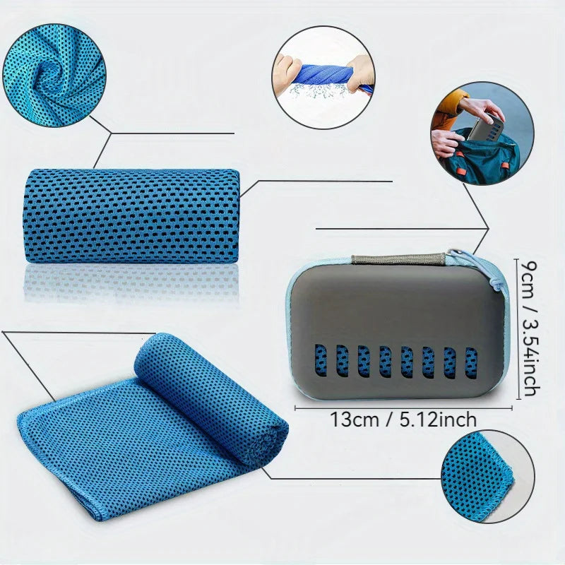 Quick-Dry Sports Towel - Lightweight, Portable & Machine Washable for Camping, Hiking, Gym Workouts, Camping Towel, Hiking Gear