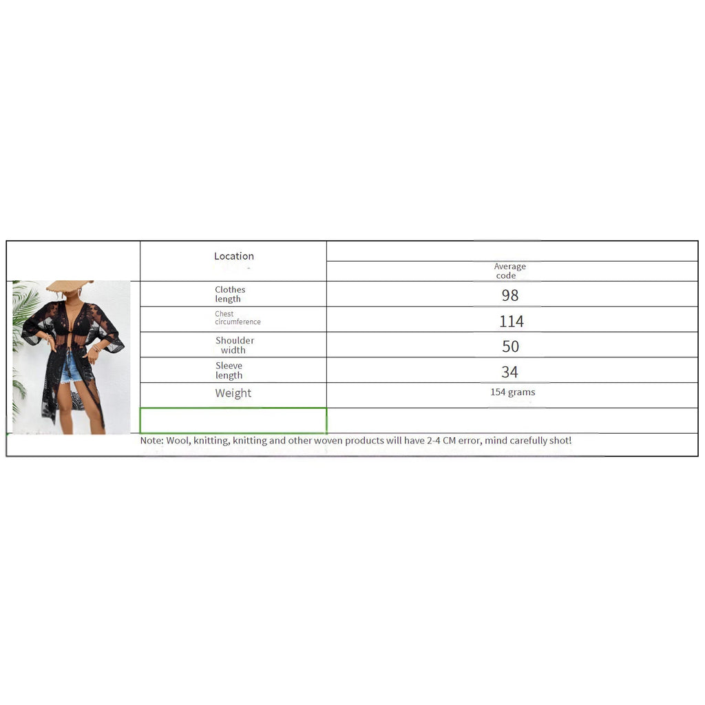 Mesh Flower Bikini Cover Ups for Women Floral Embroidery See-Through Lace Beach Kimono Swimsuit Bathing Suit Summer Clothes